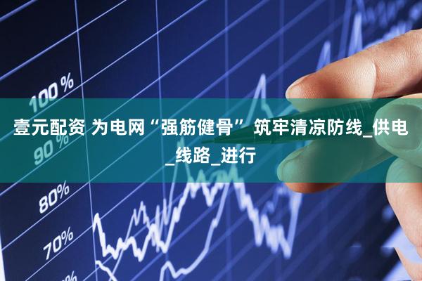 壹元配资 为电网“强筋健骨” 筑牢清凉防线_供电_线路_进行
