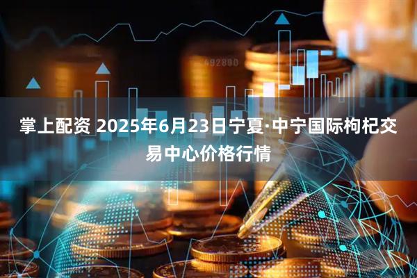 掌上配资 2025年6月23日宁夏·中宁国际枸杞交易中心价格行情