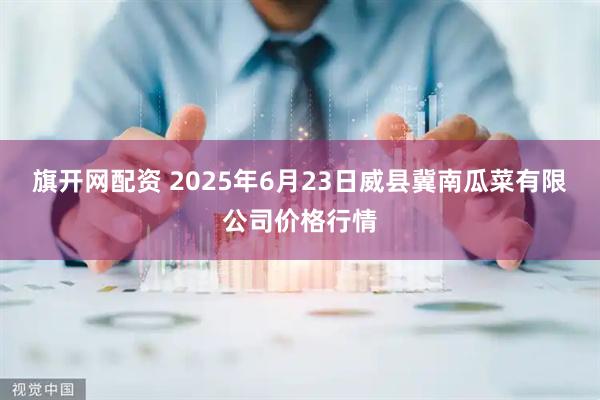 旗开网配资 2025年6月23日威县冀南瓜菜有限公司价格行情